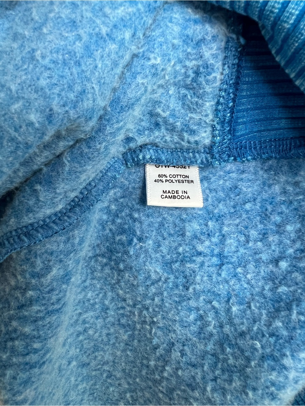 Zenana Ocean Blue Oversized fleece super soft acid wash Sweatshirt - Picture 8 of 11